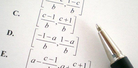 Math formula for passing current exam